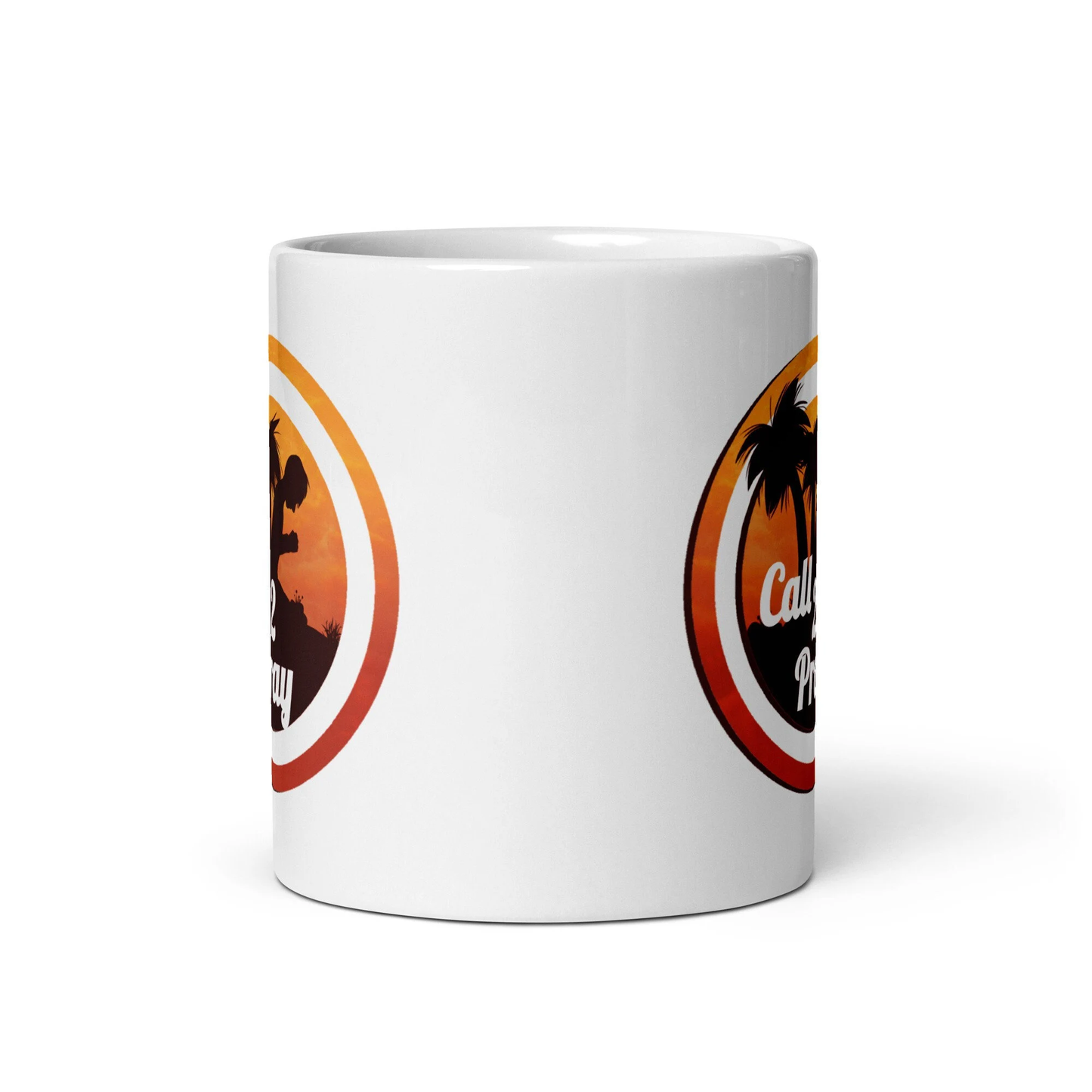 Call 2 Pray White Glossy Mug